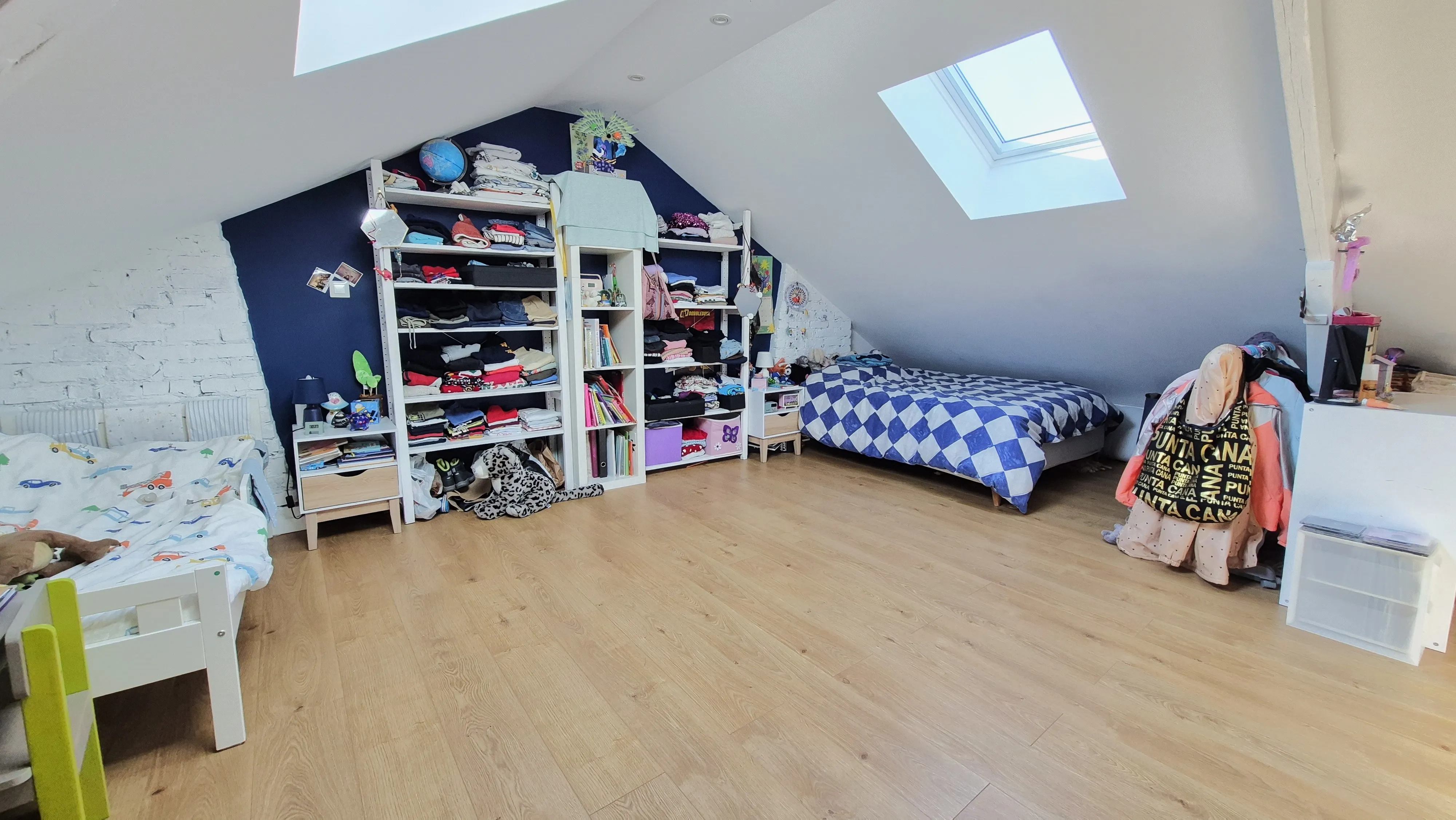 Chambre enfant sous rampant — Appartement, Lambersart, Lambersart