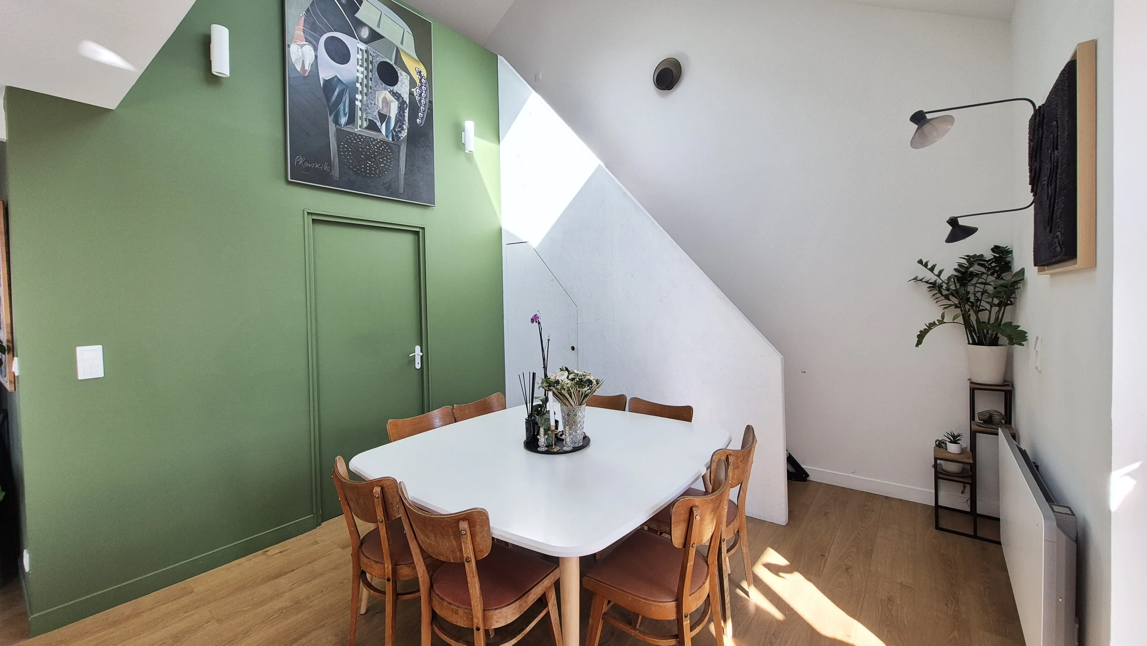 Salle a manger sous rampant — Appartement, Lambersart, Lambersart