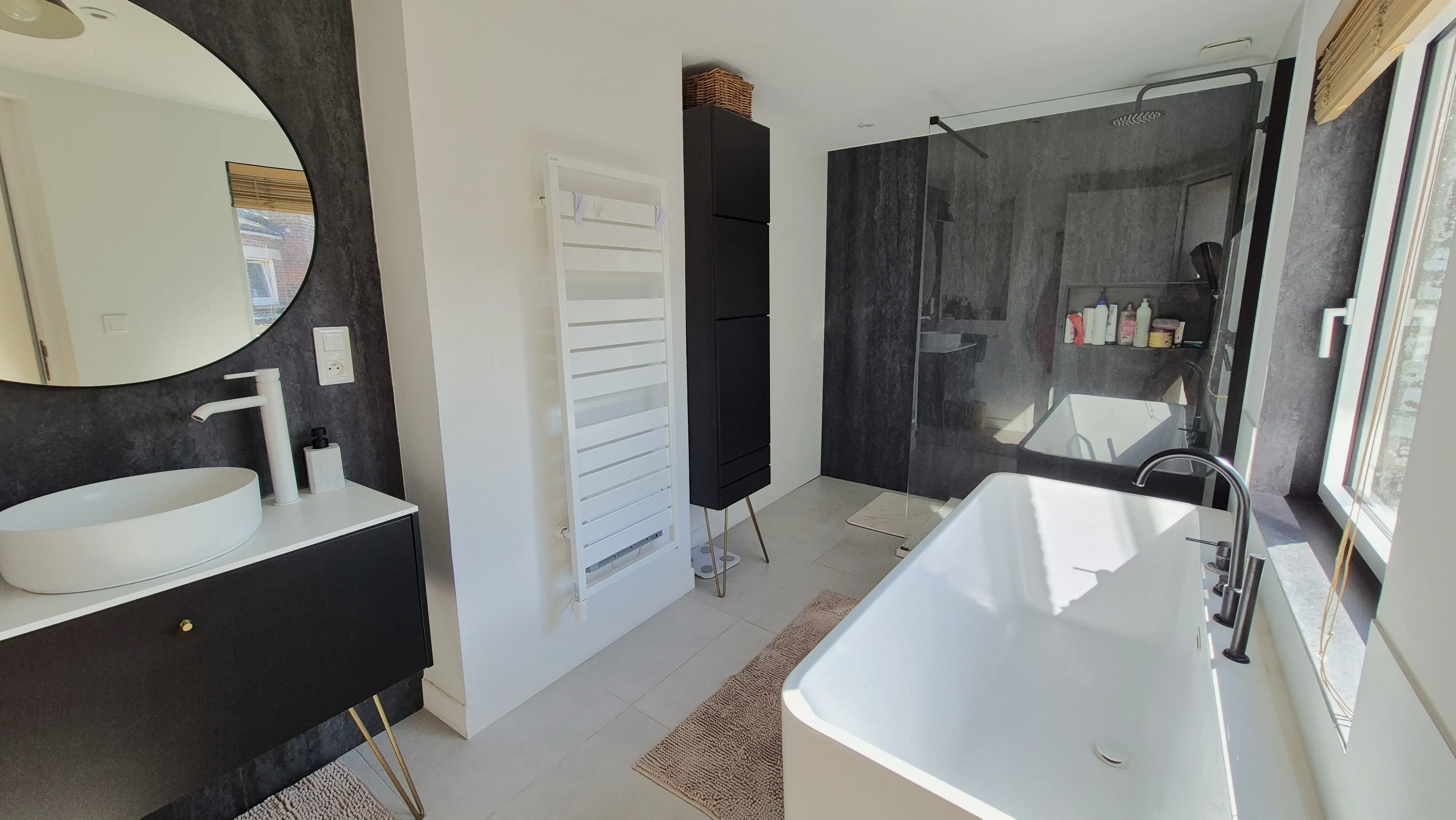 Douche et baignoire — Appartement, Lambersart, Lambersart