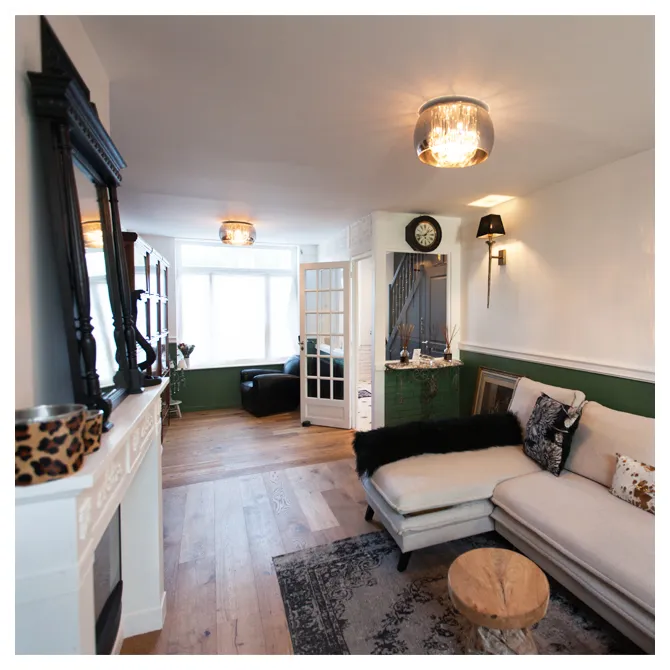 Salon cosy chic style anglais — Maison 1950, Saint-Maurice