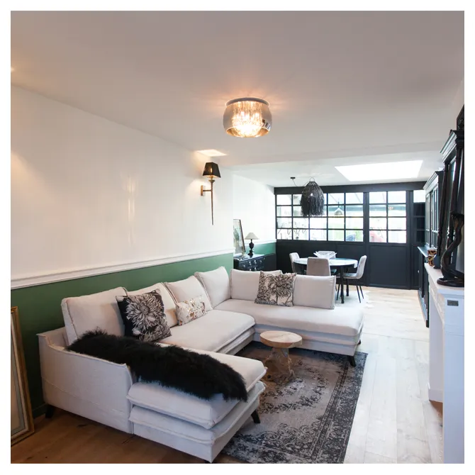 Salon cosy chic style anglais — Maison 1950, Saint-Maurice, Saint-Maurice