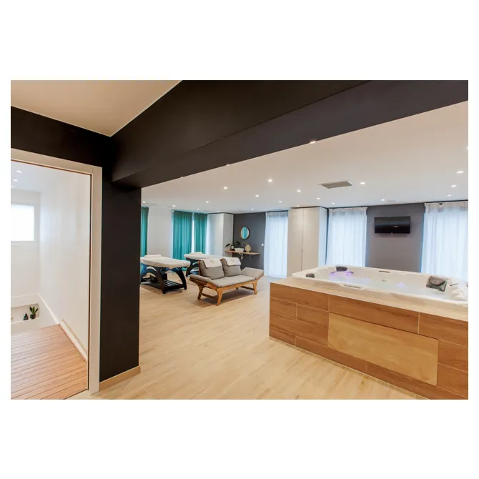 Spa privatif vue ensemble massage bassin — Institut de beauté et spa, Marquette-lez-Lille