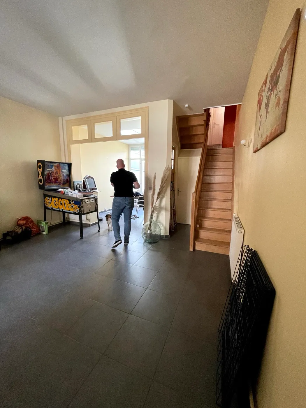 Avant travaux : Sejour escalier bois — Maison 1930, Lambersart, Lambersart