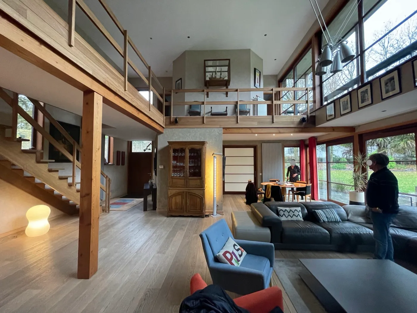 Avant travaux : Sejour double hauteur mezzanine — Villa contemporaine, Lille, Lille